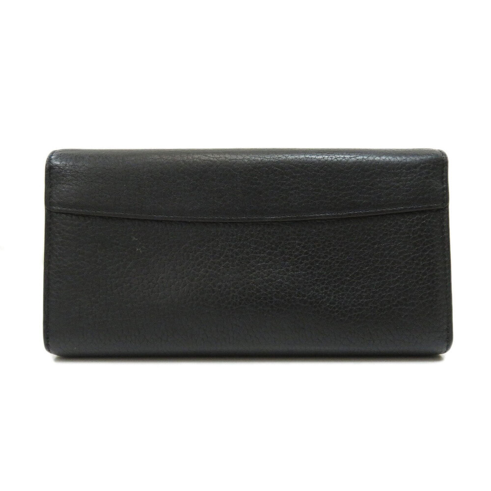 Louis Vuitton Leather Long Wallet Portefeuille Taurillon Capucines Black